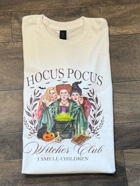 Hocus Pocus Witches Club Graphic Tee - handcrafted 100% cotton gilden